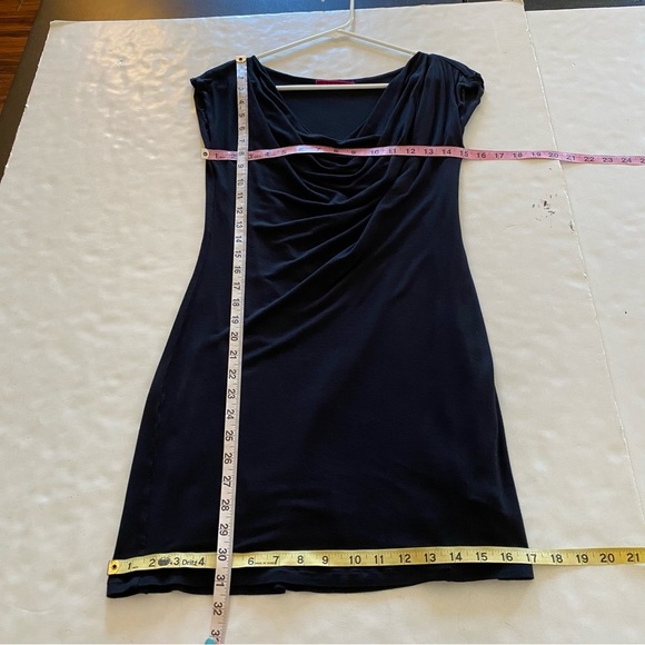 Velvet Brand Little Black Dress Womens Size Small Soft Jersey Knit Cowl Neck - Picture 9 of 9